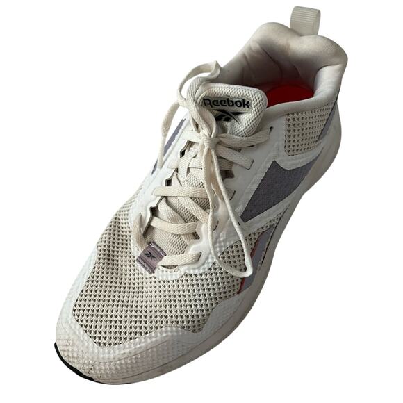 Reebok Fusium Run Lite Sneakers Womens Size 8 White Purple Red Shoe EH0395 Walk - Picture 5 of 7